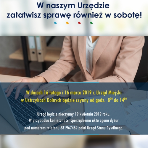 Urząd Miejski otwarty w soboty!